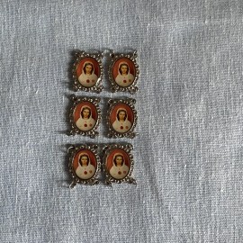 Mary Our Lady Rosa Mystica Bracelet Connectors | Silver Tone | Bracelet Making