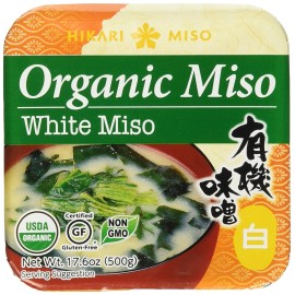 Hikari Organic Miso Paste, White, 17.6 oz