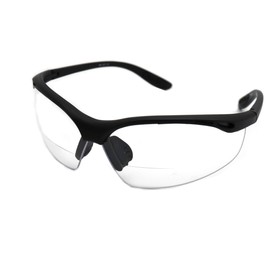 ColorViper Lightweight High Performance Protective Safety Glasses Bifocal Reader (1C Matte Black Bifocus, 1.0)