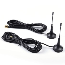 PIT66 Magnetic Police Antenna Black Kit Compatible with P71 Crown Victoria 3-3/4" 2 Pcs
