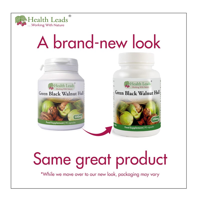 Green Black Walnut Hull 500mg x 90 Capsules