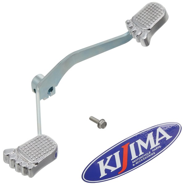 Kijima 214-200 Motorcycle Parts, Foot Change Pedal, Super Cub/Cross Cub 50/110, Stay Part: Steel, Pedal Part: Aluminum Cast