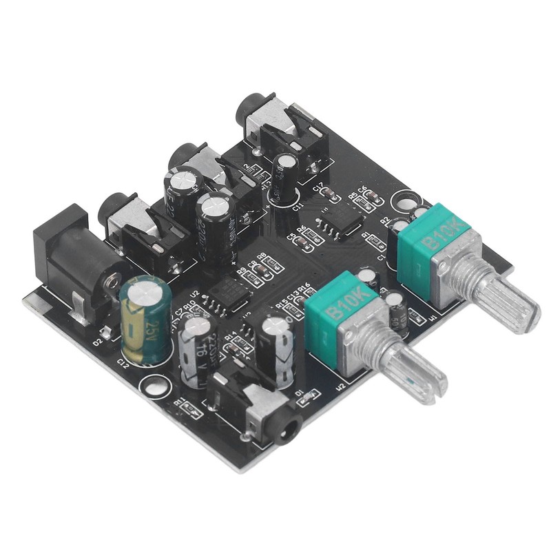 2 Channel Sound Mixer Low Noise Volume Adjustable 2 in