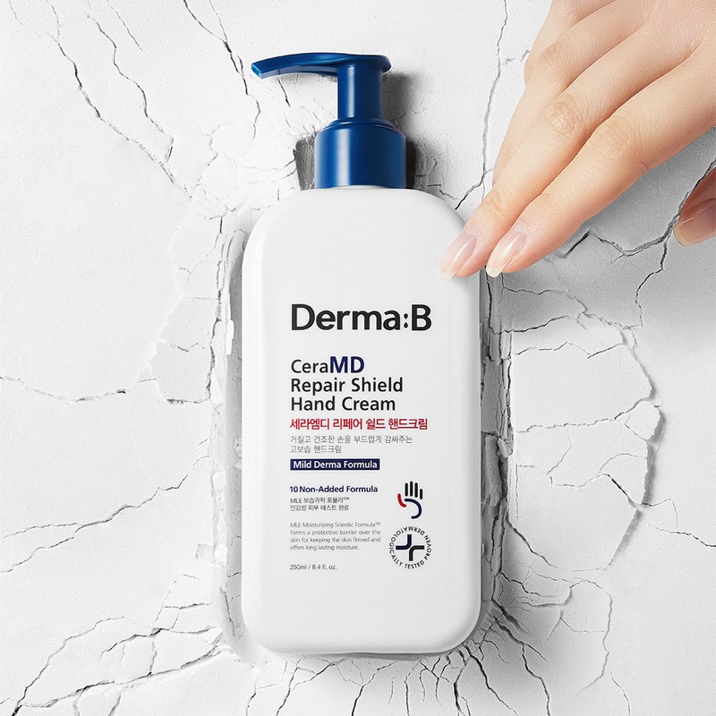 Dermaby [시어버터/덱스판테놀] 더마비 세라엠디 리페어 쉴드 핸드크림 250ml (+바디세럼 30ml)