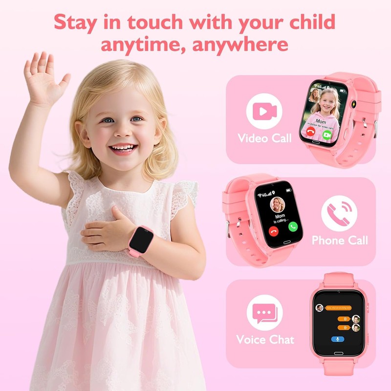 MOONKIDS Children's Smartwatch, Smartwatch Children with GPS and Phone, Children's