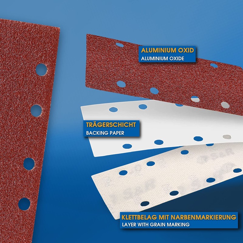 S&R Velcro Sandpaper Professional Set 93 mm x 185 mm