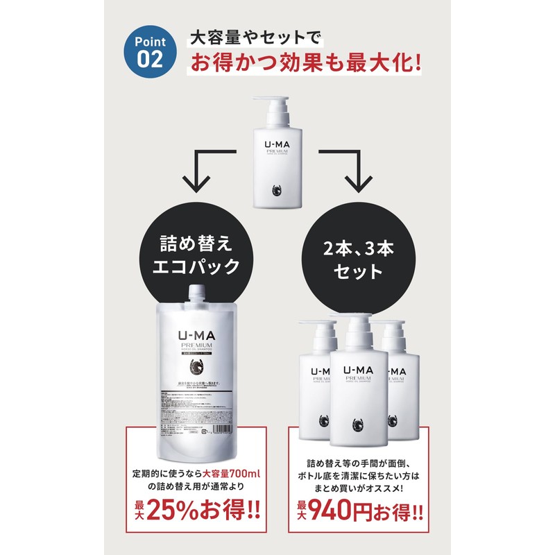 U-MA Women's Shampoo Premium (Non-medicinal product)