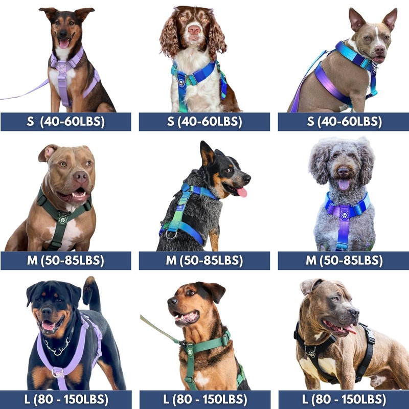 Spark Paws No Pull Dog Harness for Large Dogs, Heavy