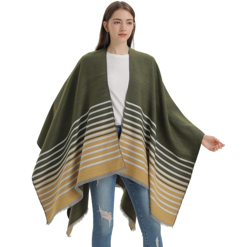 Shmily Girl Women Shawl Wrap Open Front Poncho Cape Cardigan