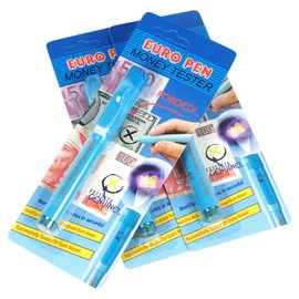 Useful Uv Light Banknotes Fake Counterfeit Forged Money Bank Note Checker Tester Marker Pen for All Major Currencies, 1/3 Pcs