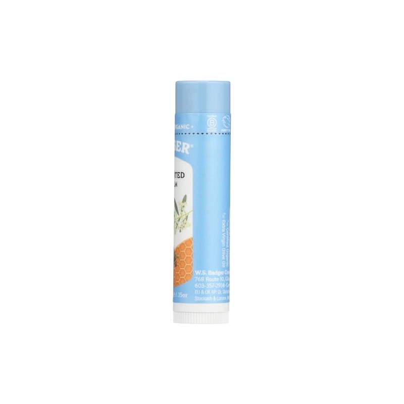 2 Pack Badger Classic Organic Lip Balm - Unscented -