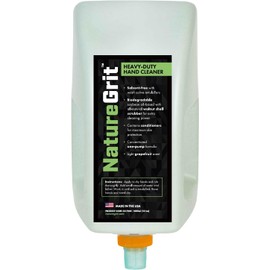 NatureGrit – Heavy Duty Industrial Hand Soap Cleaner Refill – Walnut Shell Conditioners for Skin Protection for Auto Mechanics, Manufacturing, and Anyone with Working Hands - 3-liter (Single Refill)