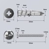Shopexa 30pk Plasterboard Fixings & Screws, Metal & Self Drill