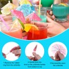 MECCANIXITY 25 Pcs Mini Drink Umbrellas Cocktail,3.9 Inch Cocktail Picks
