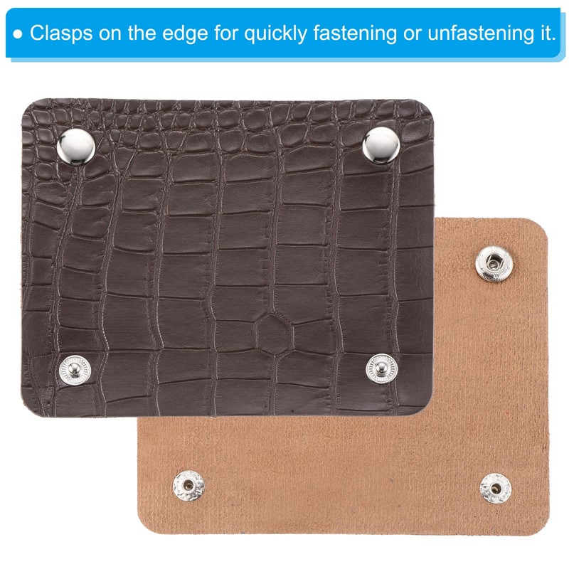 PATIKIL Luggage Handle Packaging 2 Pack Irregular Pattern PU Handbag