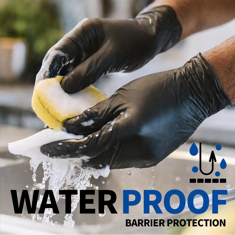 Supmedic Supmedic Disposable Nitrile Gloves, Chemical Resistant, Powder-Free, Latex-Free, Food