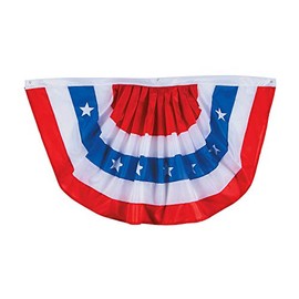 Fun Express - Usa Bunting for Fourth of July - Home Decor - Outdoor - Banners & Windsocks & Flags - Fourth of July - 1 Piece
