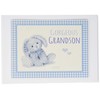 White Cotton Cards Blue 'Gorgeous Grandson' Photo Album (NRB17T), of