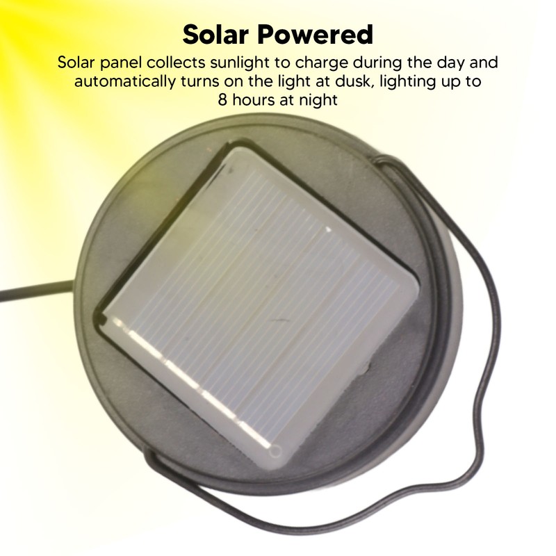 Solar Lantern Hollow Out IP44 Waterproof LED Solar Powered Hanging