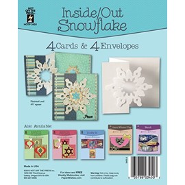 Hot Off The Press - Inside/Out Snowflake Die-Cut Cards (4-Pack)