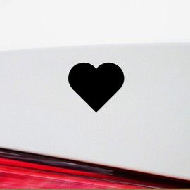 Decal Stickers of Heart 6 (Black) (Set of 2) Premium Waterproof Vinyl Decal Stickers for Laptop Phone Accessory Helmet Car Window Mug Tuber Cup Door Wall Decoration - ANDstic898045BL