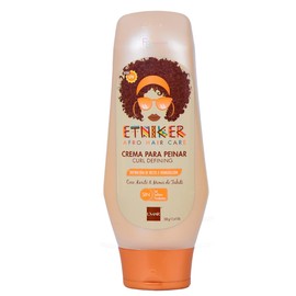 L'mar Etniker Styling Cream Afro Cuidado Del Cabello Curl Definir Coco Karite Y Monoï De Tahití Sin Sal, Sulfatos Y Parabenos | Lmar Etniker Crema Para Peinar Definición De Rizos Hidratacion (17Oz-500