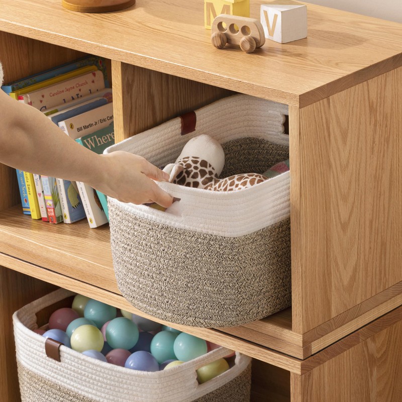 UBBCARE 4 Pack Baskets for Organizing, Woven Storage Baskets with