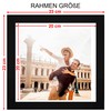 CABBEL Picture Frame 20 x 20 cm, Black, Sturdy MDF