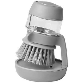 cepillo para polvo dispensador de jabón, cepillo para polvo de jabón de mano, cepillo para polvo de palma de cocina para plato, cepillo para polvo de hongos