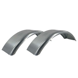 (2) Small 16 Gauge Steel Galvanized Boat Trailer Fenders 7 x 23 3/4"x6 1/2"