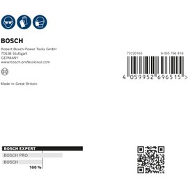 Bosch 10 x Expert W480 Web 1/4 Hand Sanding Sheets (for Hardwood, Paint on Wood, Diameter 115 x 140 mm, Grit 240, Professional Accessories Hand Sanding)
