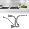 Drain Kit for Kitchen Sink, Expandable Flexible Double Hose Drain