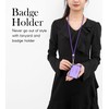 SENLLY ID Badge Holder with Neck Lanyard Strap, Minimalist Design