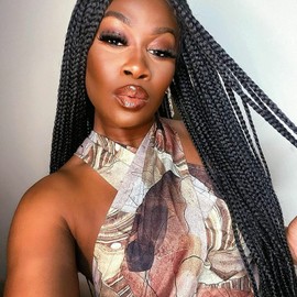 Black Braided Wigs for Black Women Long Knotless Box Braid Wig Handmade Full Lace Front Braided Wigs Natural Hairline Synthetic Cornrow Glueless Braids Wig Heat Resistant Fiber Hair Cosplay Daily 20Inch