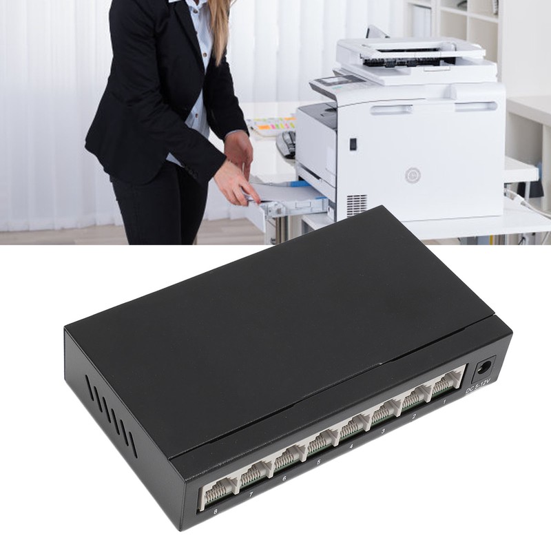 Fast Ethernet Switch 8 Ports 10 100 1000Mbps Anti Thunder