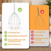 YEZY Head Massager 20 Fingers Head Scratcher Scalp Massager, Back