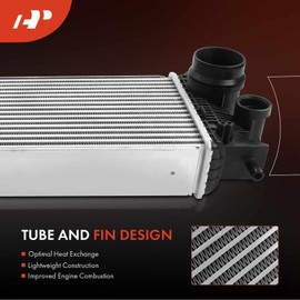A-Premium Turbo Intercooler Compatible with Ford F-150 2015-2020, Expedition 2018-2020 & Lincoln Navigator 2018-2020, 2.7L 3.5L Turbocharged