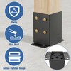6x6 Post Base 4 Pcs, Heavy Duty Anchor With Anti-Corrosive
