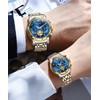 OLEVS Couple Watch His and Her Watch Set Mens Womens