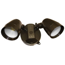 Sigma Engineered Solutions 16754BR Outdoor 2000 Lumens LED Weatherproof Floodlight Kit, Bronze