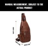 Leathario Chest Bag Shoulder Bag Men Genuine Leather Shoulder Bag