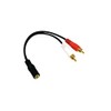 Single Pack 3.5mm Stereo Female Mini Jack to 2 Male