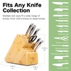 Shenzhen Knives 20 Slot Universal Knife Block: X-Large Bamboo Finish