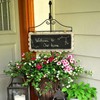 Anley Wrought Iron Garden Flag Hanger - Garden Banner Holder