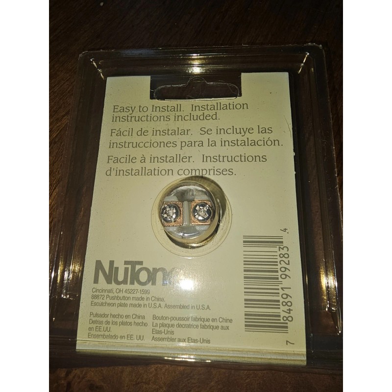 NuTone GENUINE OEM Nutone PB-18 VLGL Lighted Doorbell Pushbutton PB18VLGL