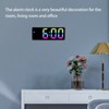 Colorful LED Digital Alarm Clock Large LED Screen Electronic Alarm