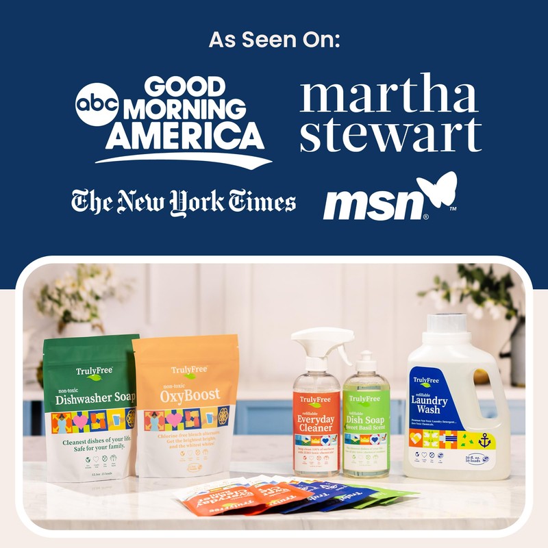 Truly Free Non Toxic Dish Soap | Natural Concentrated Dishwashing