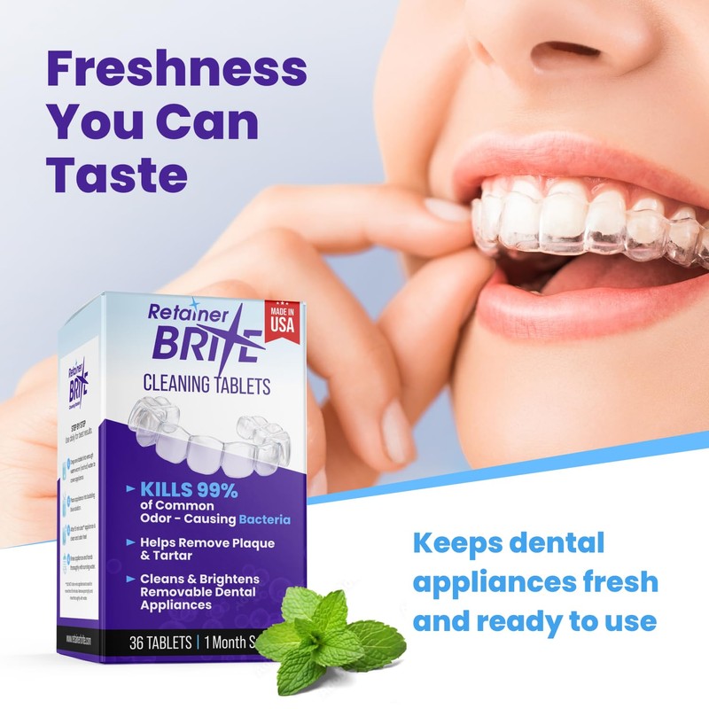 Retainer Brite 36 Tablets - Retainer Cleaner Tablets