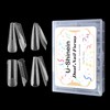 U-Shinein Nail Tip, Clear, Ultra Thin, Short Nail Tip, Transparent,