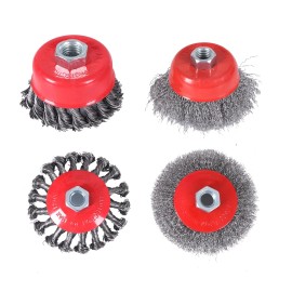 Bpjowvil Wire Wheels for 4 1/2 Angle Grinder, 4&3 Inch Wire Wheel Brush Cup Brush Set,...